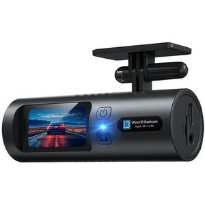 Dashcam Auto, 2K WiFi met App Controle, Dashcam Voorkant Binnenkant , Ingebouwd Display 1.5 inch, Dashcam Ondersteunt Parkeer Bewaking, G-Sensor, Lus Opname, Loop Recording