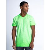 Petrol Industries - Heren Logo T-shirt Bellows Field - Groen - Maat XS