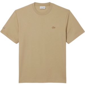Lacoste - Signature René T-shirt - Beige - Heren - Katoen