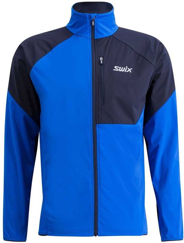 Swix - Focus Wind Jas - Blauw - 3-laags Softshell