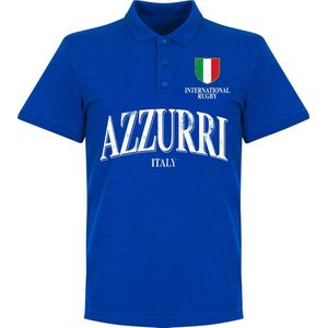 Italie Rugby Polo - Blauw - S