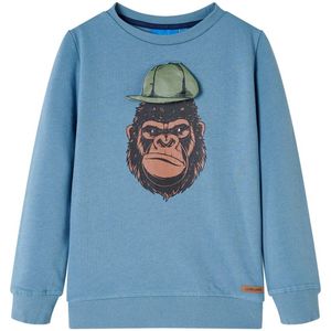 vidaXL - Kindertrui - 116 - middelblauw