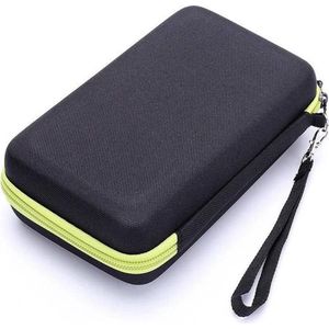 Hard Cover Carry Case - Reisetui - Luxe reisetui - Zwart - Geschikt Voor Philips Oneblade