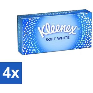4 x Kleenex - Tissues - Soft White - 70 Tissues - Tissue - Tissues - Zachte Tissues - Tissues Voor Verkoudheid - Tissues Voor Dagelijks Gebruik