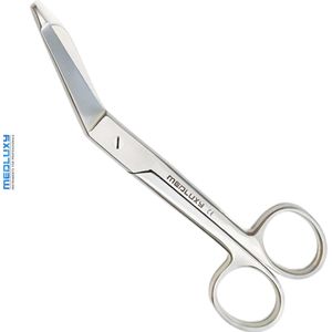 MEDLUXY® - Lister Verbandschaar - 18 cm - Professionele Kwaliteit - Rechtshandig (Verpleegkundige Schaar, Chirurgische Schaar, EHBO, Verpleegkunde, Medische Schaar)