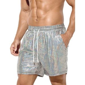Glanzende Metallic Heren Shorts voor Disco en Clubwear