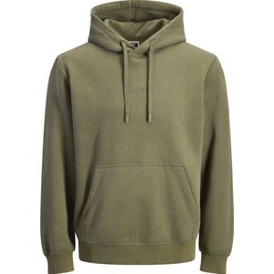 JACK&JONES - JCOPOINT SWEAT BADGE HOOD BF - Hoodie - Heren - Relaxed Fit