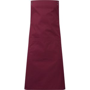 Schort/Tuniek/Werkblouse Unisex One Size Premier Burgundy 65% , 35% Katoen