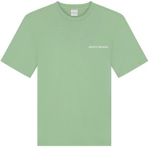 Sport T-shirt Mannen - 100% katoen 230 GSM - Regular fit - Maat L - Korte mouw - Mintgroen