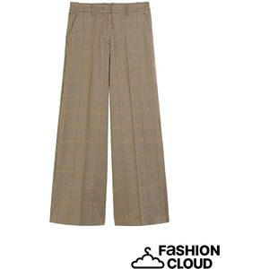 Marc O'Polo - Broek - Bruin - Loosefit - Lang/maxi - Mid Waist