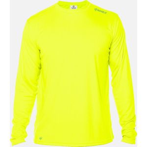 Skinshield - FACTOR 50+ UV-zonbeschermend sport shirt heren - lange mouwen - Safety Yellow - Geel - XS