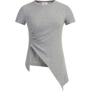 myMo - Jerseyshirt - Grijs Melange - Dames Overhemd