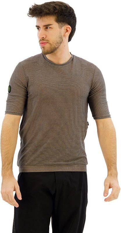 santini stone delta beige technisch t shirt