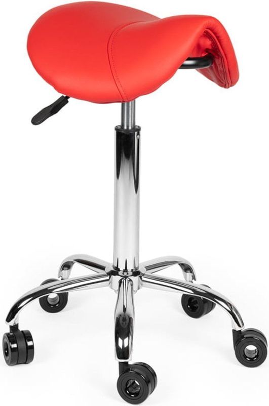 Kapperskruk - Verstelbare Zithoogte - Zwart - Skai-Leder