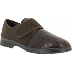 Varomed - Strasbourg - Lage Verbandschoenen - Croco Stretchmateriaal - Zwart