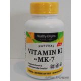 Vitamine K2 as MK-7, Natural, 100 mcg, 180 Veggie Softgels | Healthy Origins