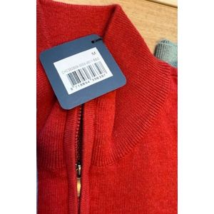 Boston Brothers heren trui - trui 9511 - rood - korte rits - maat M