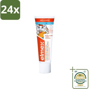 Elmex Gel-Tandpasta Peuter (0-5 Jaar) 75 ml - Voordeelverpakking - 24 stuks - Fluoride tandpasta - Elmex Peuter