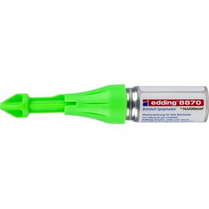 edding 8870 markeringspen voor diepe gaten neongroen - 1 stuk - krijtspuit maakt markeren door boorgaten tot 50 mm diepte en 3-13 mm diameter mogelijk