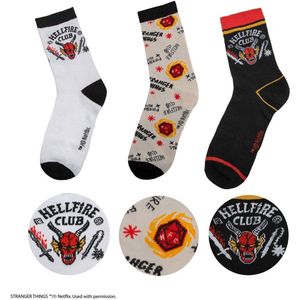 Stranger Things Hellfire Sokken (3x)