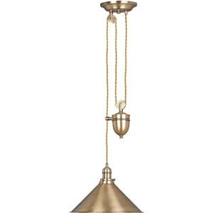 Bohemian Hanglamp - Steady Lighting - Metaal - Bohemian - E27 - L: 37cm - Voor Binnen - Woonkamer - Eetkamer - Brons