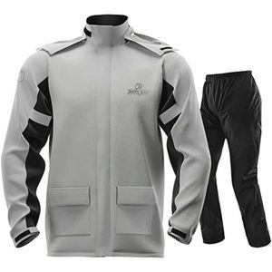 Heren Regenpak met Waterdichte Regenjas en Regenbroek voor Fiets en Motorfiets