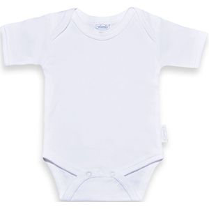 Funnies Romper Uni Line Junior Katoen Wit Maat 50/56