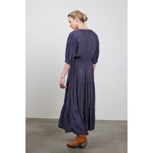 DIDI Dames Solid dress Josie in dark shadow grey maat 48