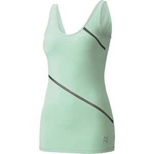 Puma Select Yoga Exhale Long Lean Mouwloos T-shirt Groen S Vrouw