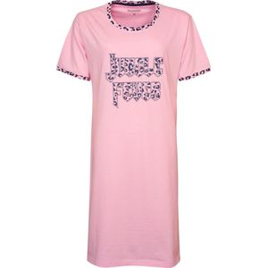 Irresistible Dames Nachthemd - 100% Katoen - Roze - Maat S