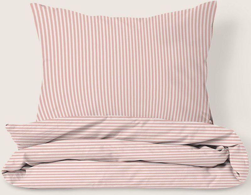 Petite Amélie - Dekbedovertrekset - Off White en Roze - 120 x 150 cm