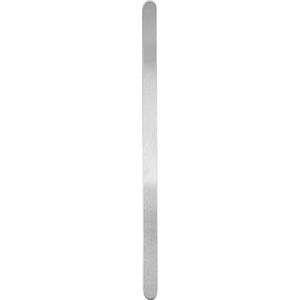 Metalen band, L: 15,2 cm, B: 6 mm, dikte 1,6 mm, aluminium, 12 stuk/ 1 doos