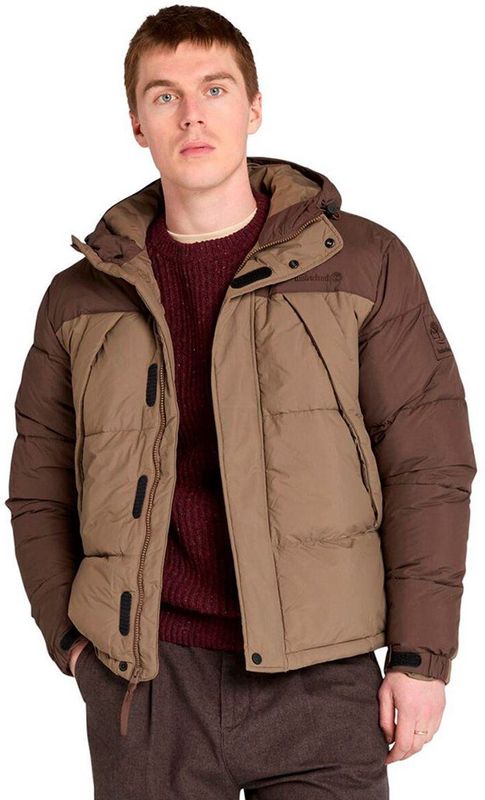 Timberland - Waterafstotende Puffer Jacket - Bruin - Heren - Leer