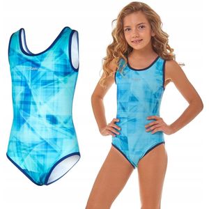 ZAGANO - Badpak meisjes - Maat 122 - Sneldrogende - Sport zwempak - Strandpak damen