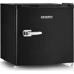 Severin GB 8880 - Mini koelkast - mini vriezer - minibar - retro - zwart