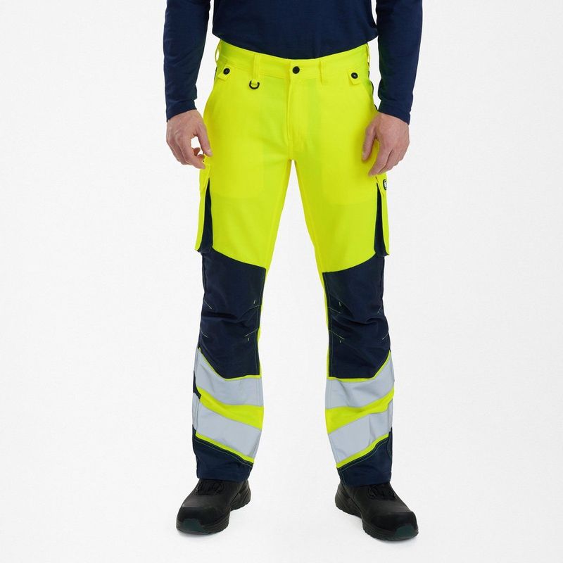 Engel Safety Light - Werkbroek - Hi-vis Yellow / Blue Ink - 2545-319