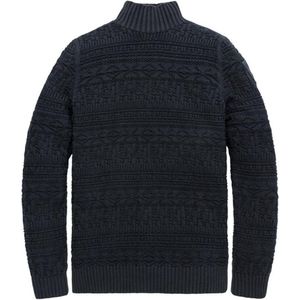 PME Legend Trui, Turtleneck cotton jacquard knit - Heren - Maat: XXL