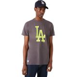New Era Mlb Seasonal Team Logo Los Angeles Dodgers T-shirt Met Korte Mouwen Grijs S Man