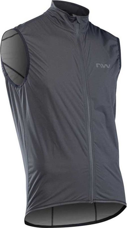 northwave rainskin mouwloos vest donkergrijs