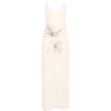 Hunkemöller Slipdress Long Satin Floral Wit S