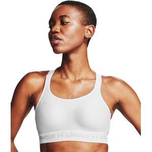 Armour High Crossback Bra-White Size : 32D