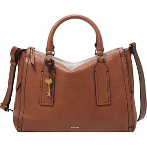 FOSSIL Schoudertas Handtas Parker Satchel Brown Bruine