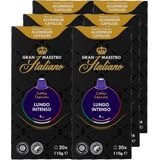 Gran Maestro Italiano - Lungo Intenso - Koffiecups - Nespresso Compatibel Capsules - Krachtige Smaak - 6 x 20 cups