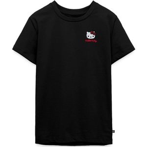 Hello Kitty Geborduurd Portret Premium T-Shirt Tiener