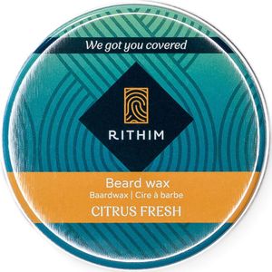 Rithim® Baardwax Citrus Fresh 50ml - baardstyling - geparfumeerd - baardvoeding en fixatie - baardgel - Beard Wax