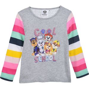 PAW Patrol - Longsleeve PAW Patrol - meisjes - grijs - maat 98