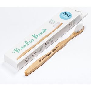 Denttabs Bamboo Brush - Tandenborstel - Extra Zacht - Gepolijste Borstelharen - Vegan - Milieuvriendelijk - Duurzame Grondstof