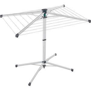 LinoPop-Up 140 staand droogrek - ruimtebesparend droogrek voor binnen en buiten - 14 m waslijn - Leifheit folding wall laundry rack