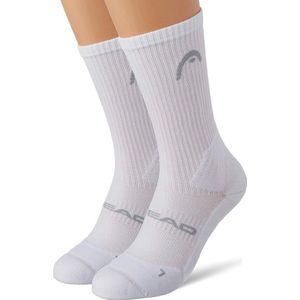 Head 2-paar sport sokken Unisex katoen - 42 - Wit