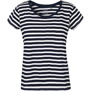 Neutral Ladies´ Loose Fit T-Shirt NE81003 - White - Navy (Striped) - XL
